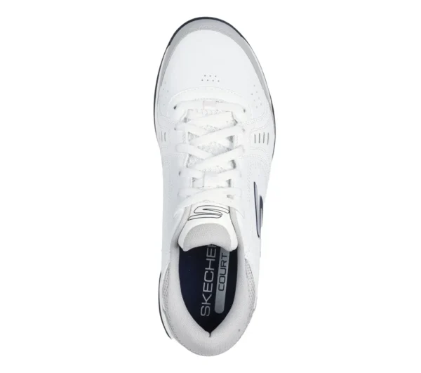 Skechers Men White/Grey Viper Court Smash - Image 4