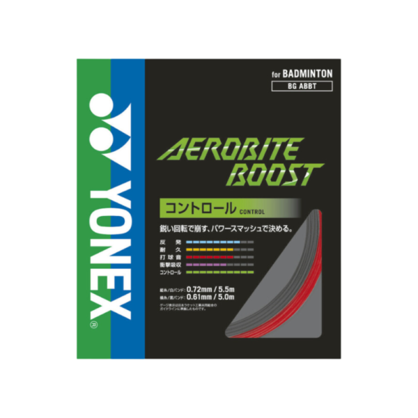 YONEX JAPAN STRINGS AEROBITE BOOST GRAY RED